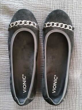 Vionic Womens Pera Black 8.5 B (M)